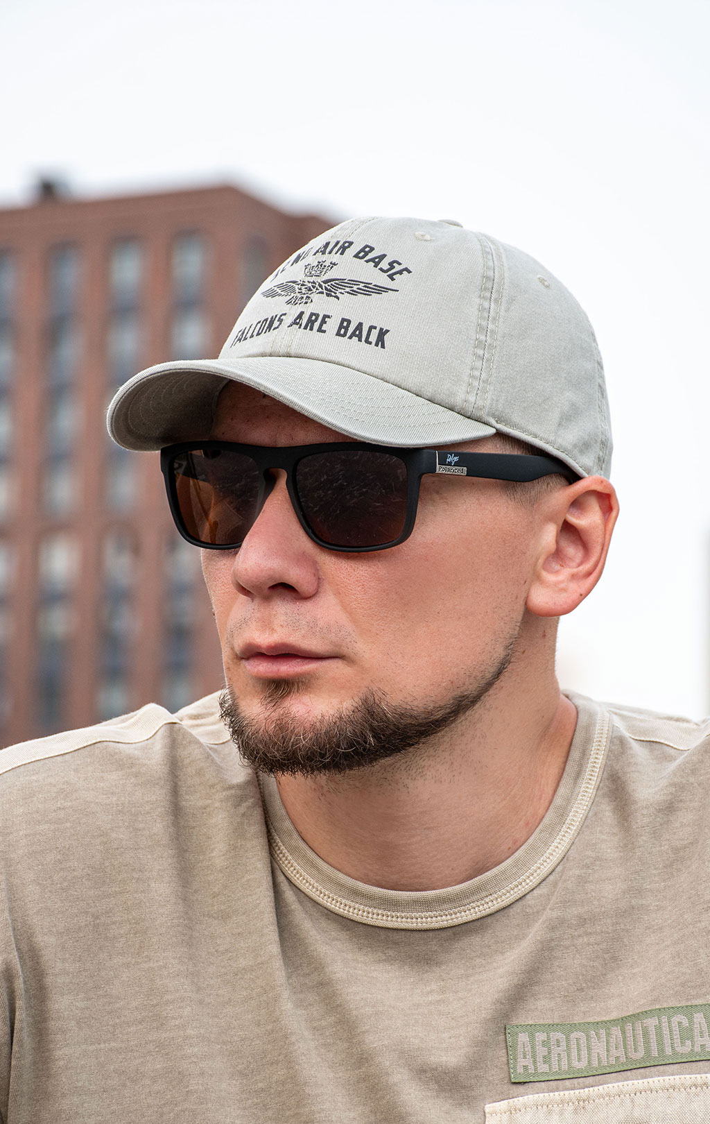 Бейсболка AERONAUTICA MILITARE SS 26/CN dried sage (HA 1252) 