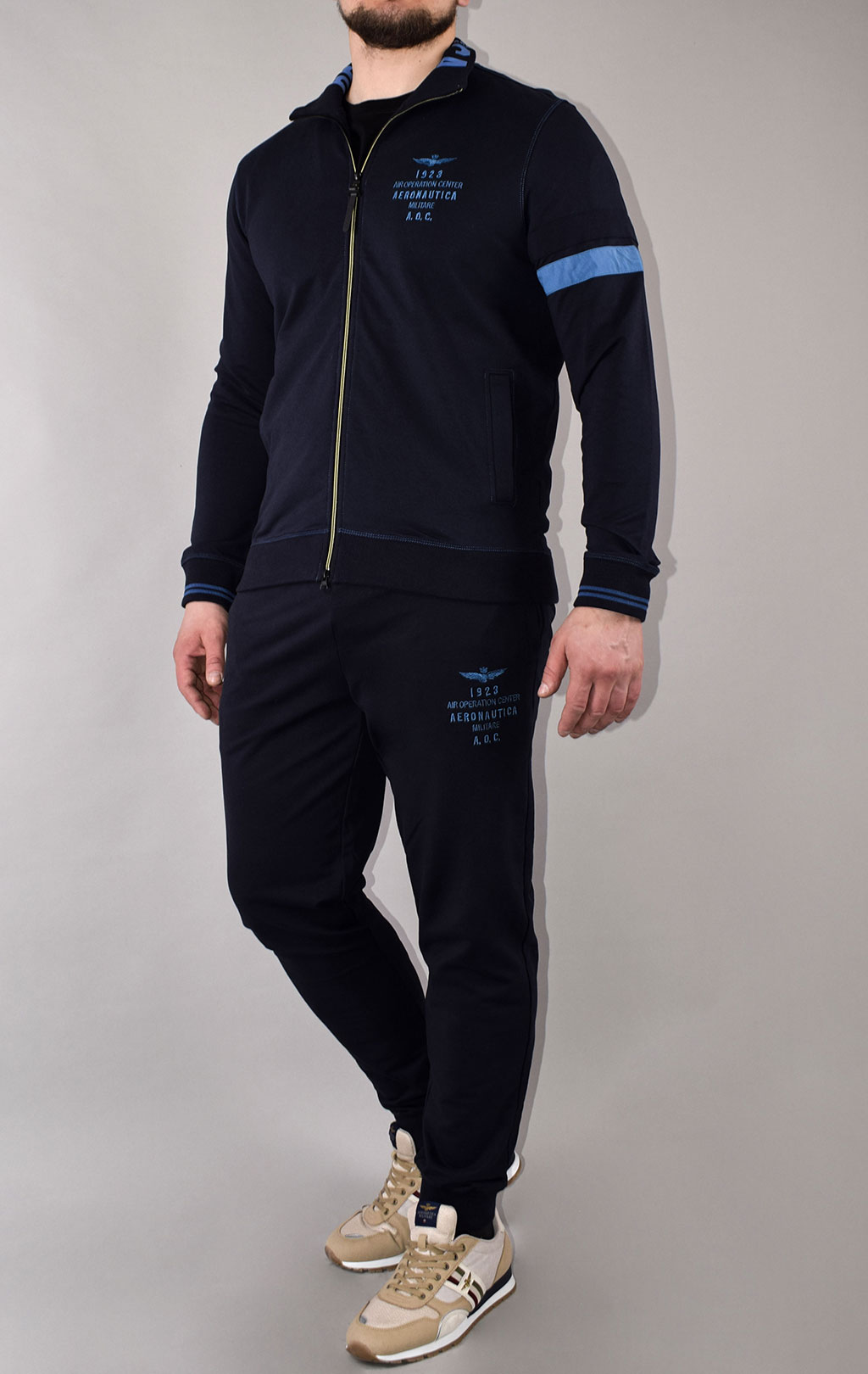 Олимпийка AERONAUTICA MILITARE SS 21/TR blue black (FE 1571) 