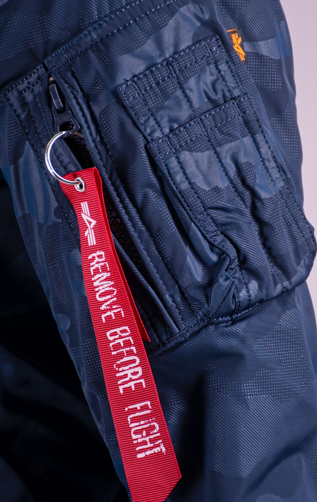 Бомбер ALPHA INDUSTRIES MA-1 HIDDEN CAMO rep. blue 