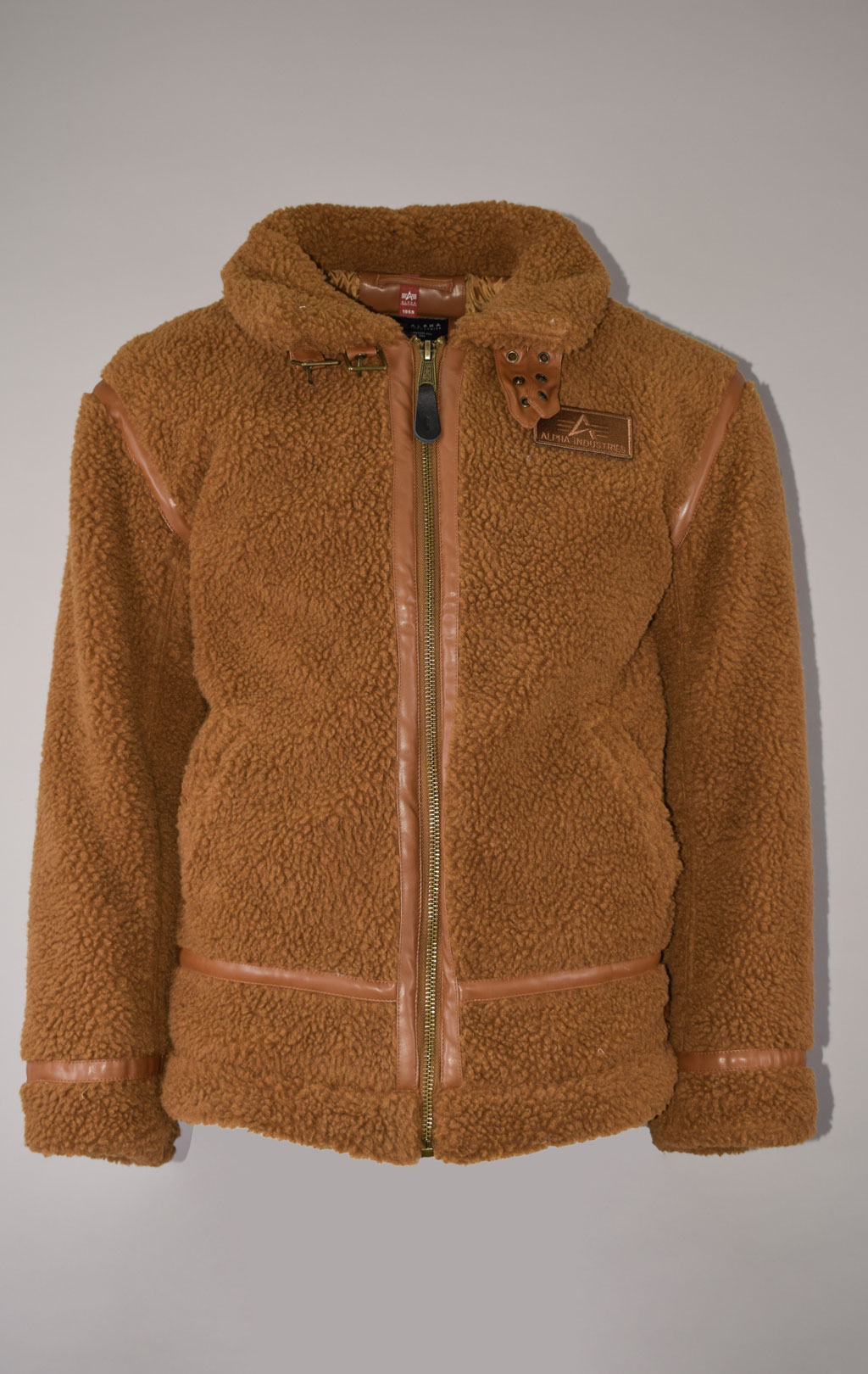 Куртка-пилот ALPHA INDUSTRIES B3 TEDDY camel 