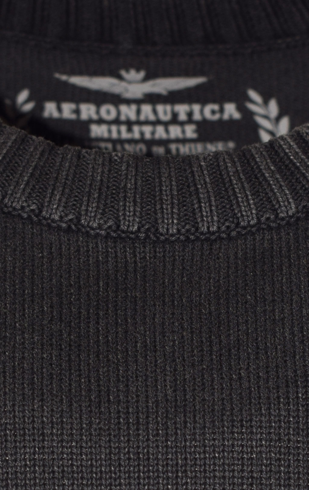 Свитер AERONAUTICA MILITARE FW 22/23/IN jet black (MA 1409) 