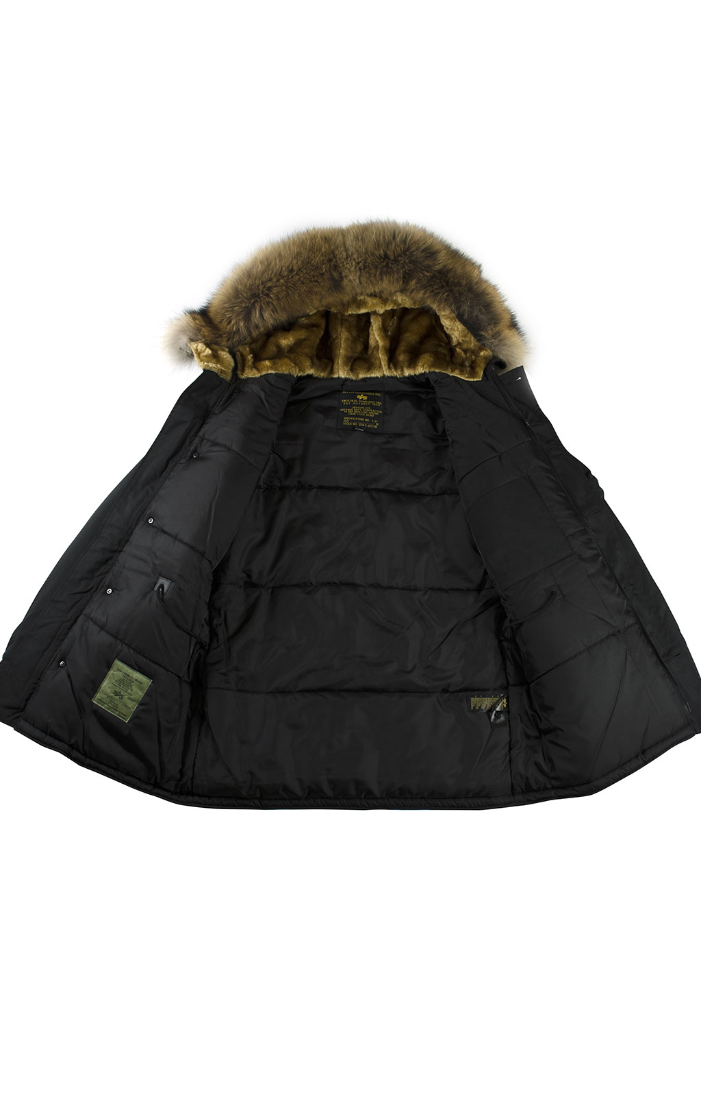 Аляска ALPHA INDUSTRIES POLAR натур. мех black 