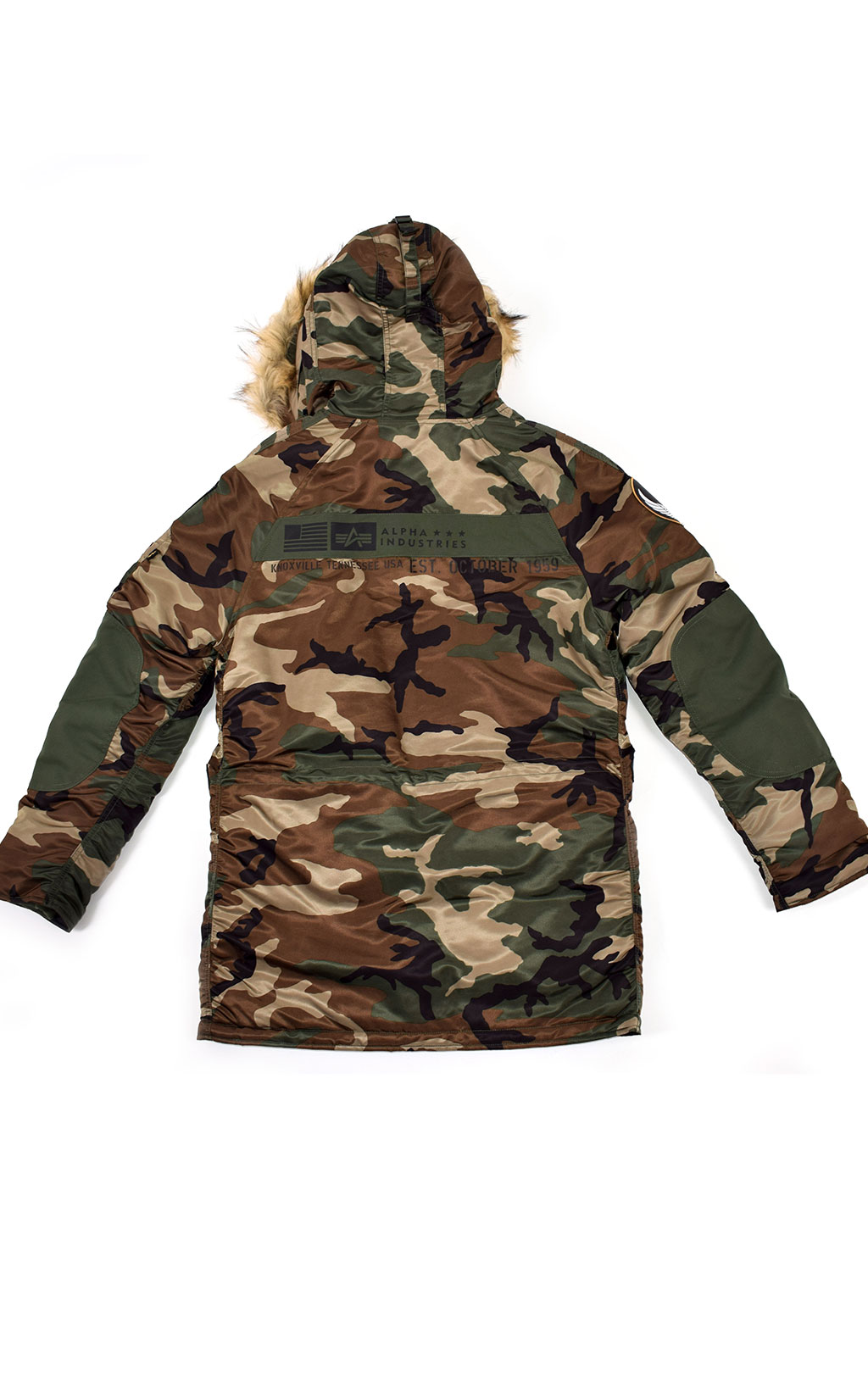 Аляска ALPHA INDUSTRIES AIRBORNE N-3B camo woodland 65 