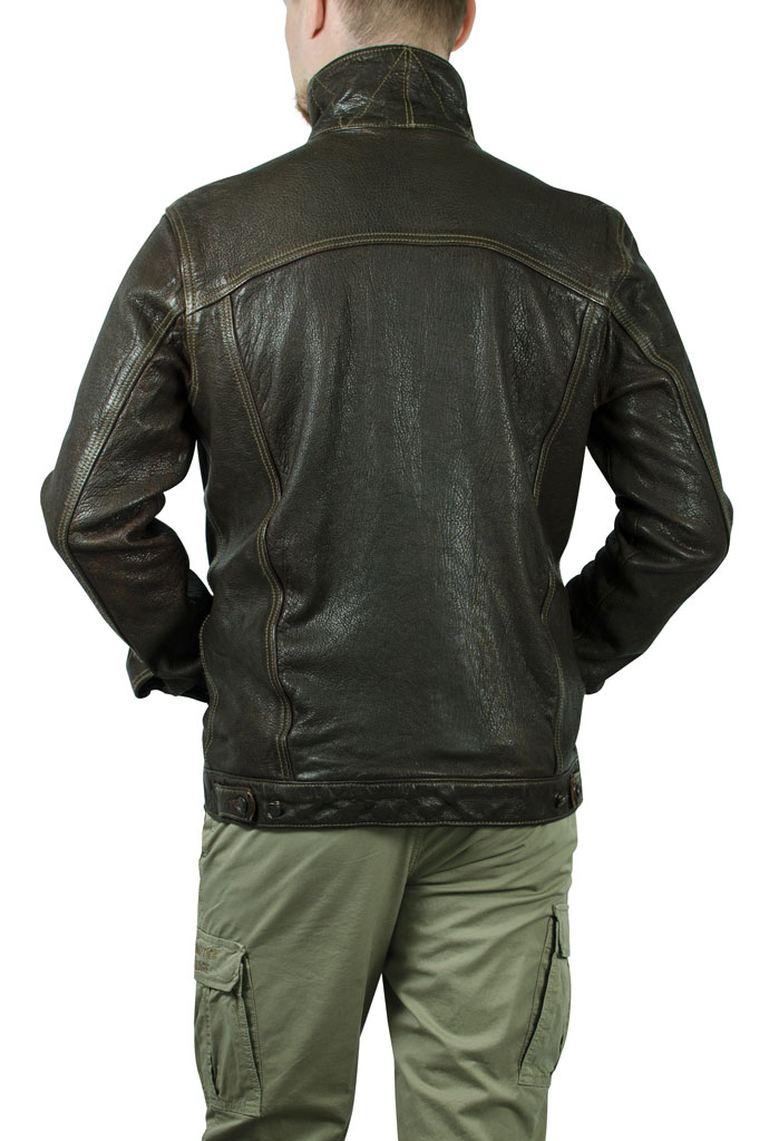 Куртка COCKPIT JEAN кожа brown washed (Z21W012W) 