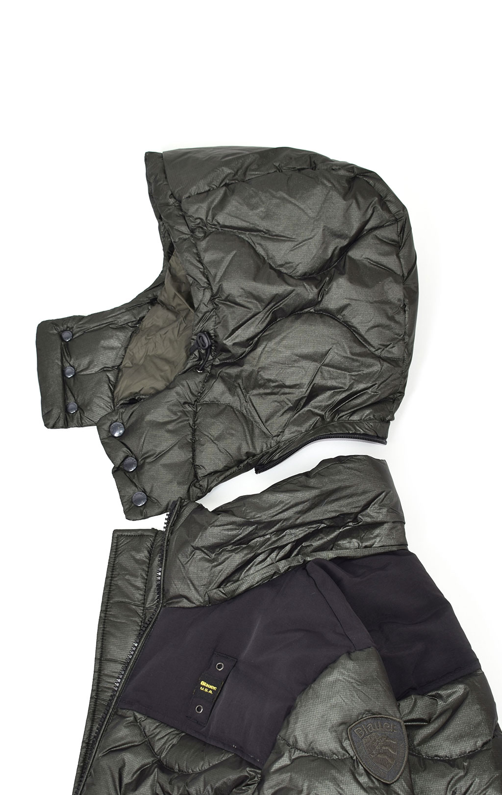 Куртка-пуховик лёгкая BLAUER SHORT JACKET FW 19/20 dark green (005497) 