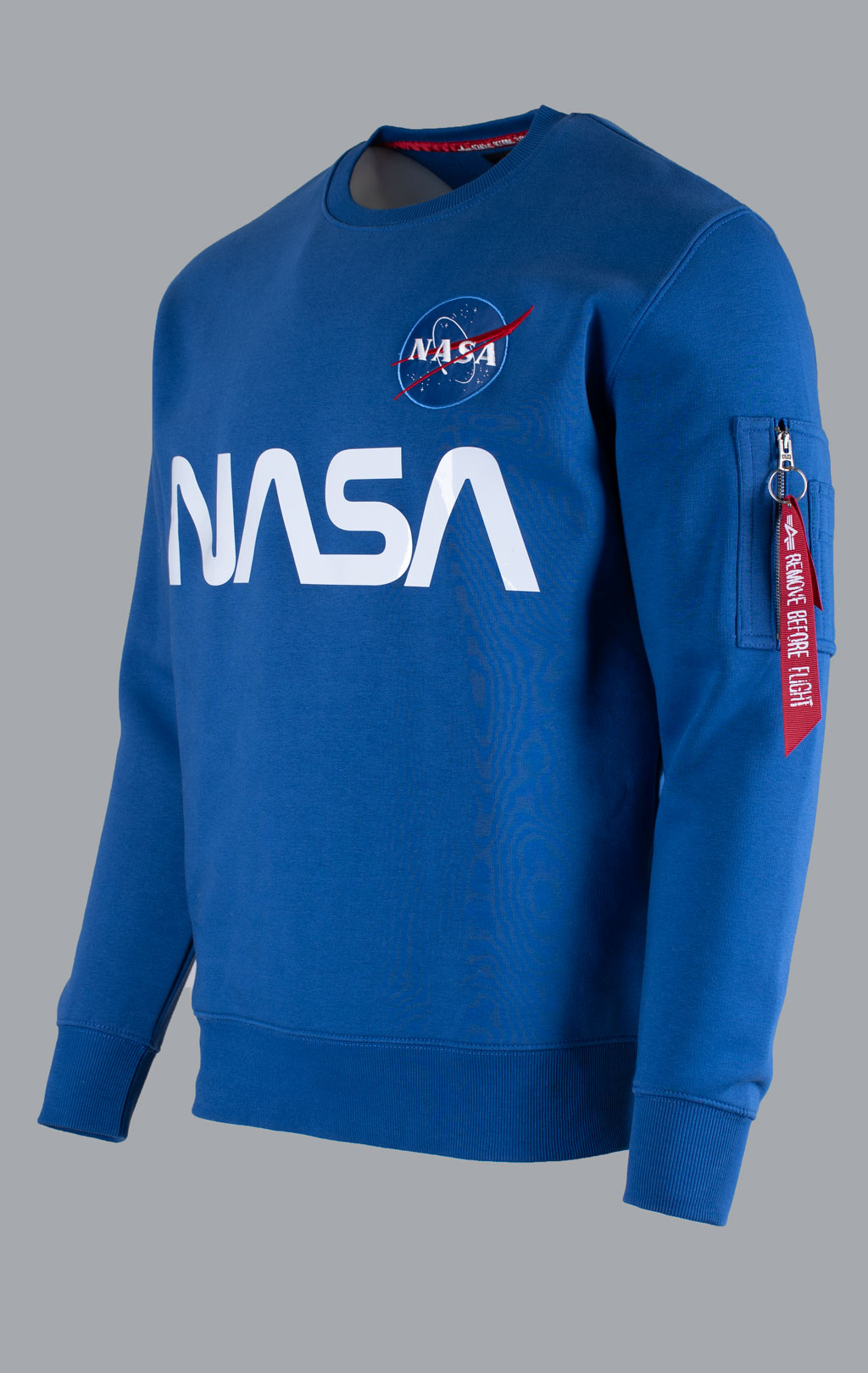 Свитшот ALPHA INDUSTRIES NASA reflective NASA blue 