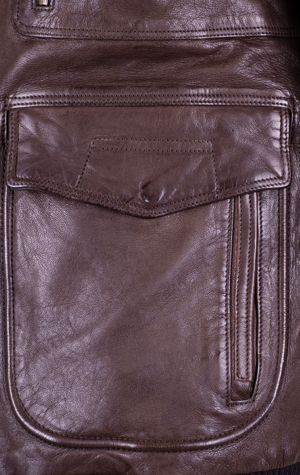 Куртка-пилот AERONAUTICA MILITARE big size кожа SS 26/IT marrone (PN 5058) 