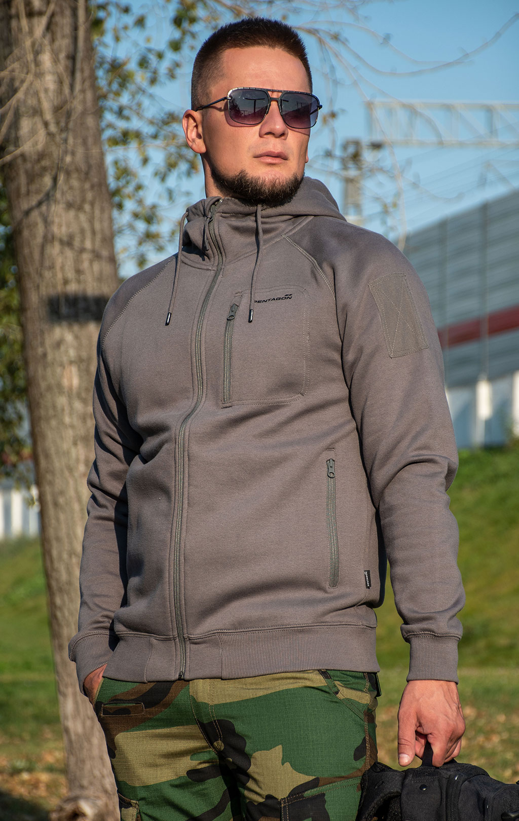 Толстовка тактическая Pentagon LEONIDAS 2.0 хлопок75%/полиэстер25% grey wolf 08016 