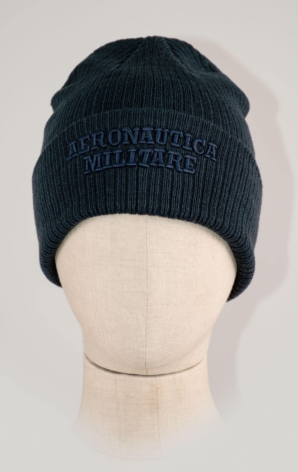Шапка вязаная AERONAUTICA MILITARE FW 25/26/CN blue navy (CU 0043) 