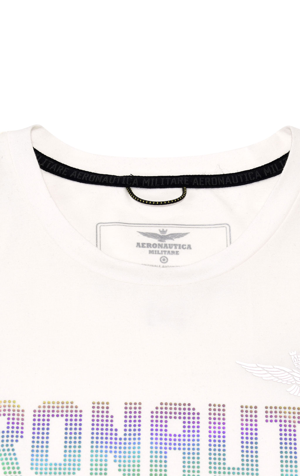 Женская футболка AERONAUTICA MILITARE SS 21/TR off white (TS 1849) 