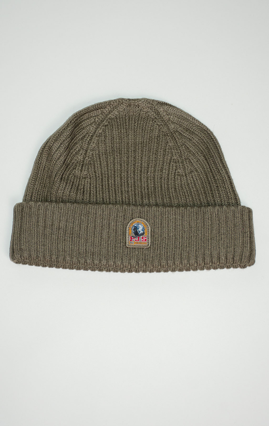 Шапка вязаная PARAJUMPERS RIB HAT FW 25/26 olive grey 