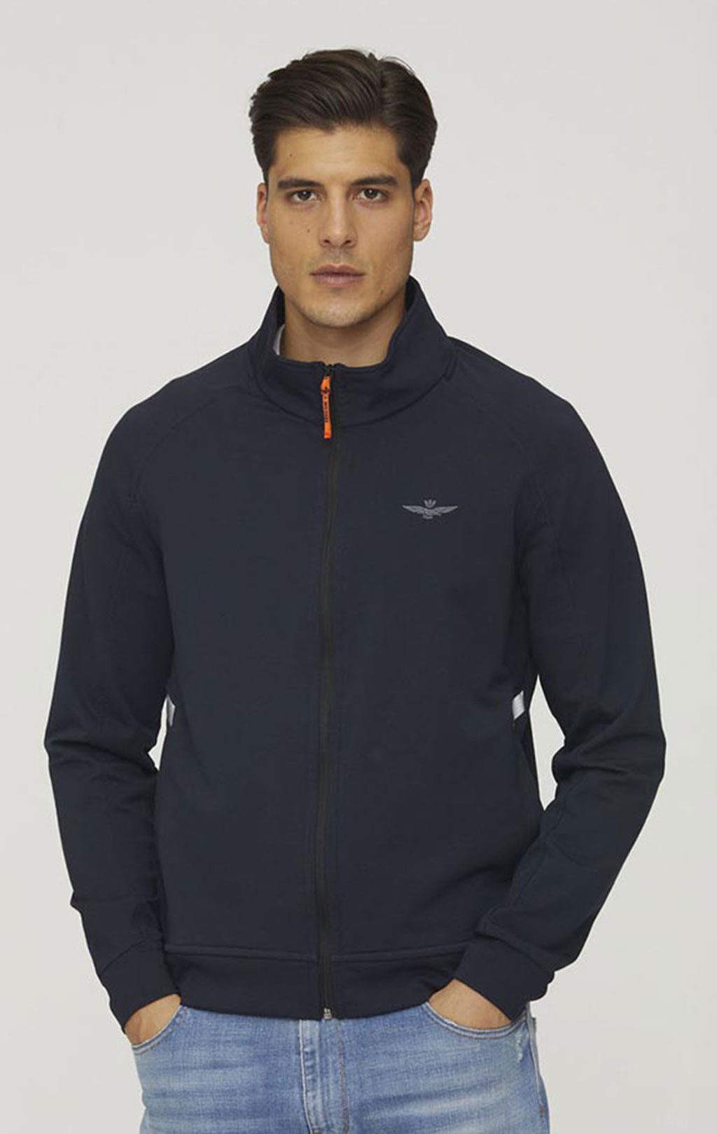 Олимпийка AERONAUTICA MILITARE SS 24 m/IT blue navy (FE 1894) 