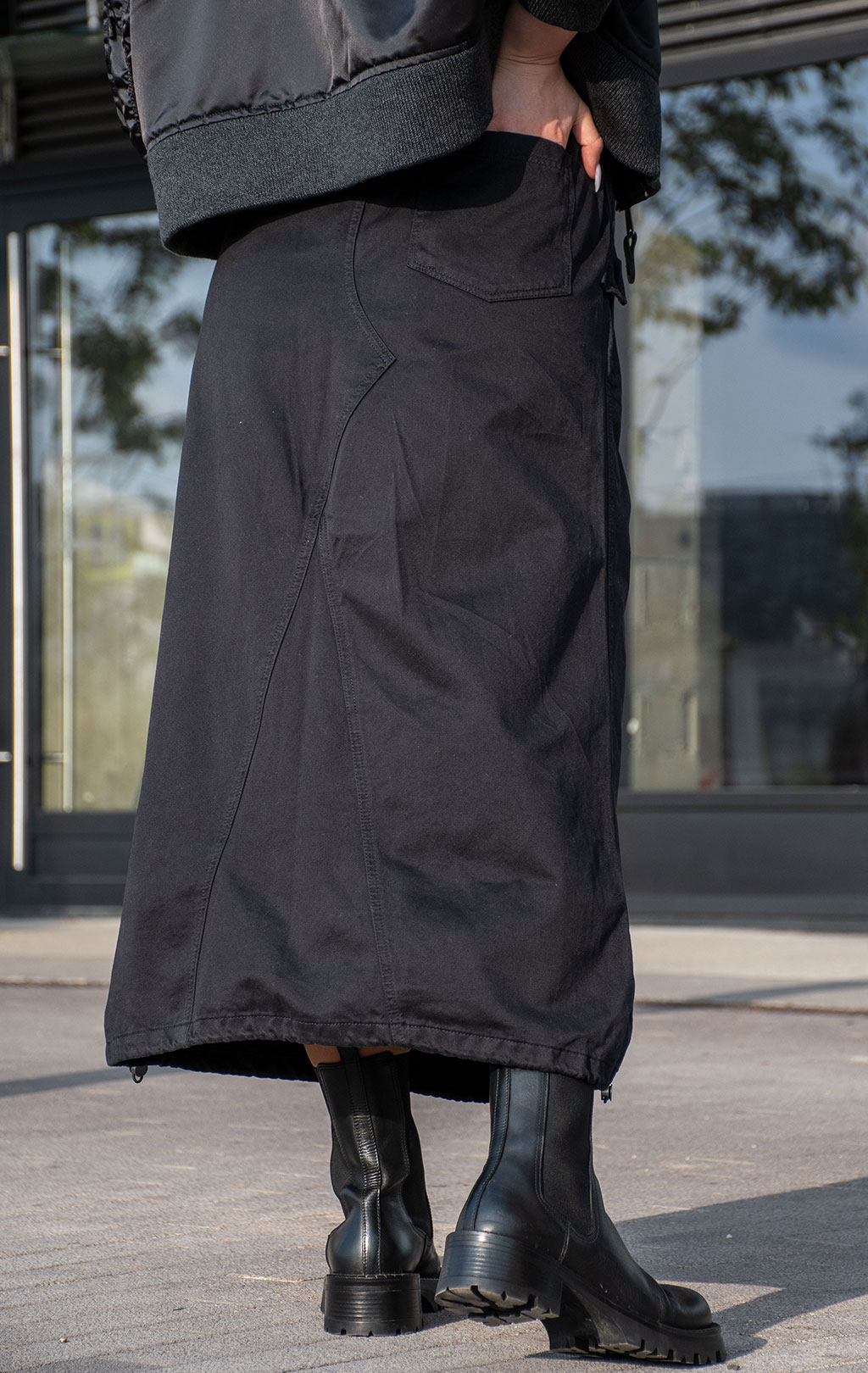 Женская юбка ALPHA INDUSTRIES DRAWCORD SKIRT FW 24/25 black 