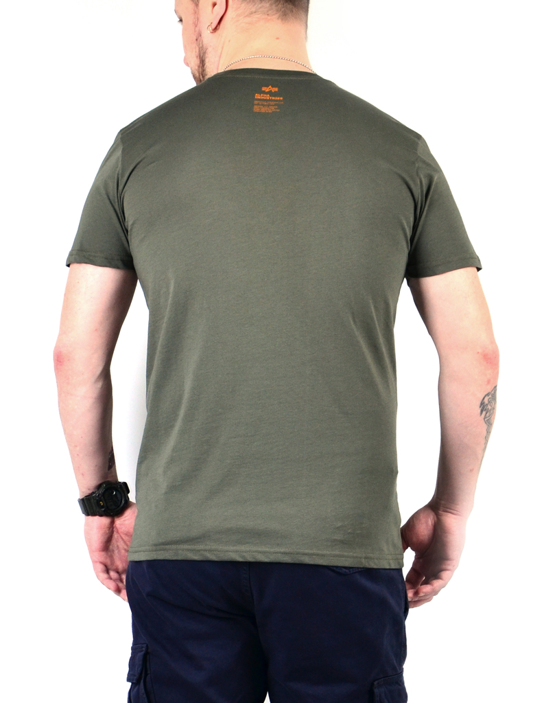 Футболка ALPHA INDUSTRIES STAR T dark olive 