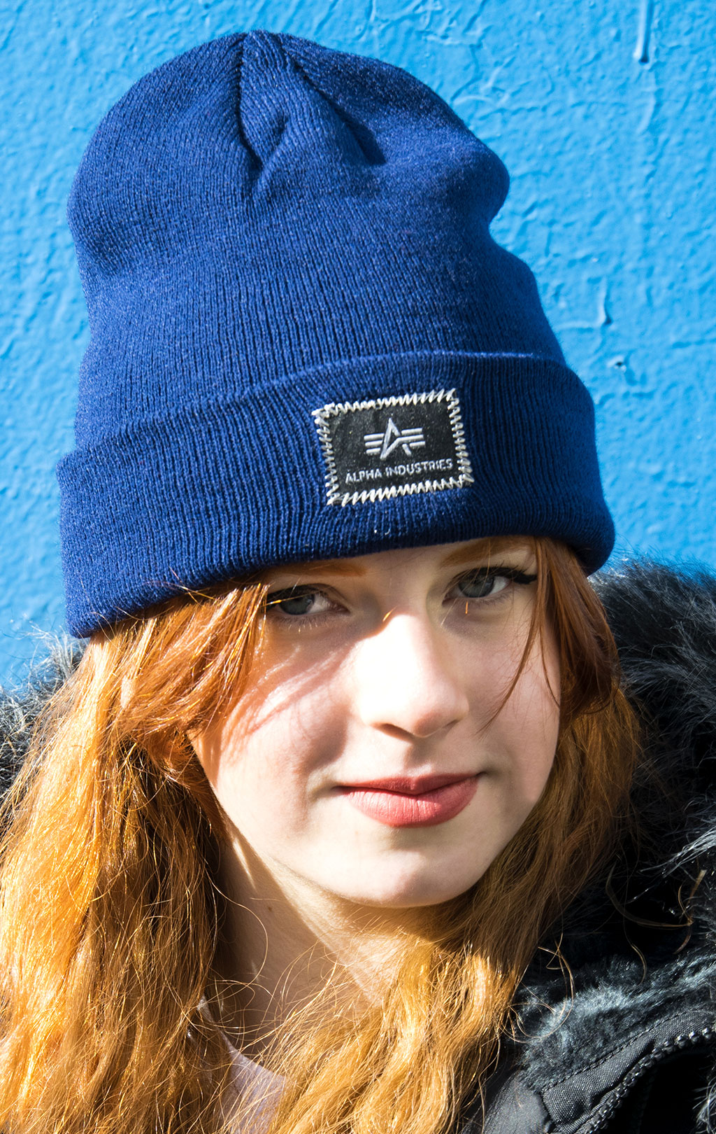 Шапка ALPHA INDUSTRIES X-FIT BEANIE rep. blue 