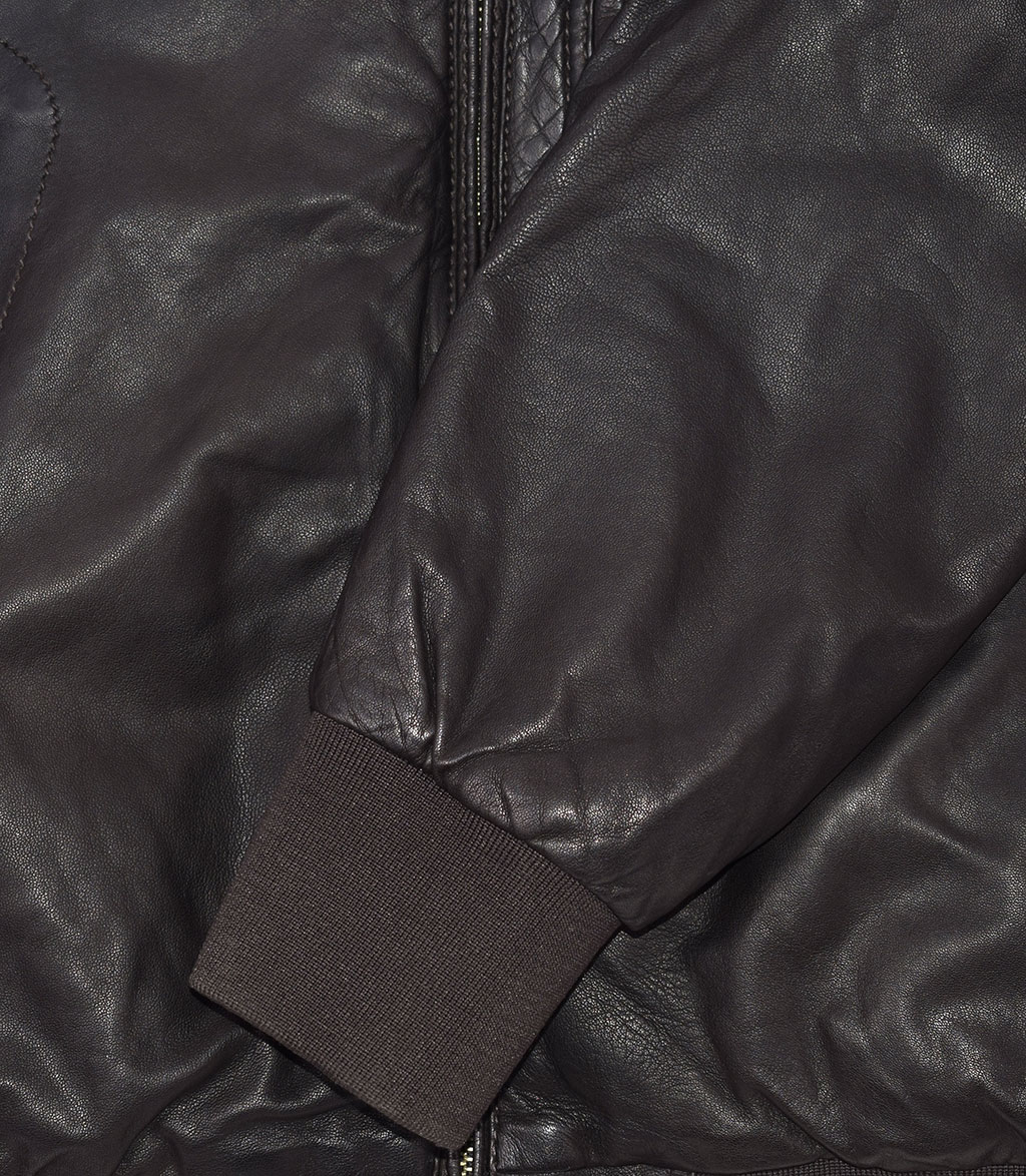 Куртка-пилот PARAJUMPERS JOSH LEATHER кожа FW 19/20 dark brown 