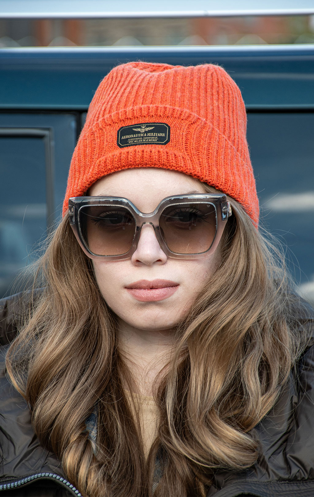 Шапка вязаная AERONAUTICA MILITARE FW 26/27/IT persimmon orange (CU 0096) 