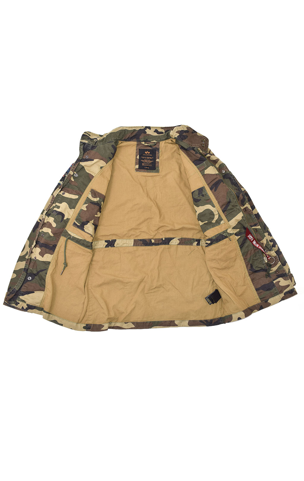 Ветровка ALPHA INDUSTRIES HUNTINGTON PATCH M-65 camo woodland 