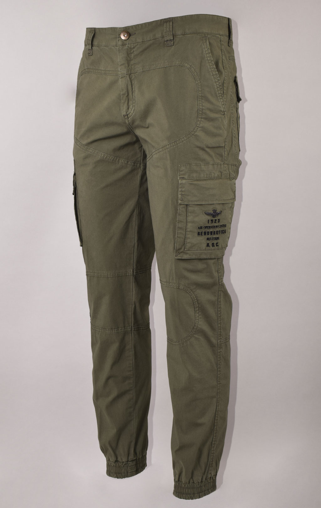 Брюки-карго AERONAUTICA MILITARE big size SS 22/AL verde militare (PA 1482) 