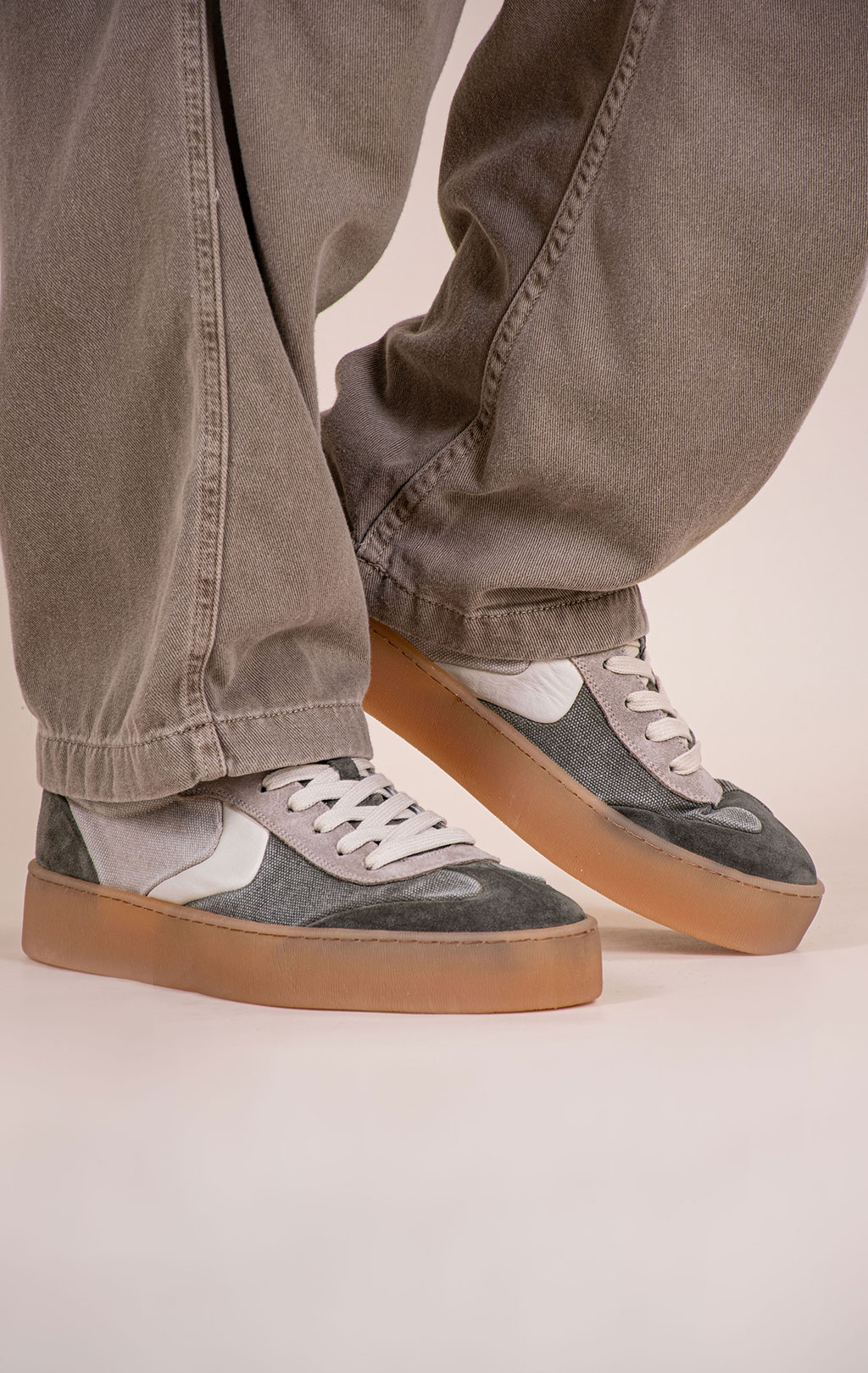 Кроссовки VOILE BLANCHE MIND02 SS 26 canvas army green/sand 2019753 