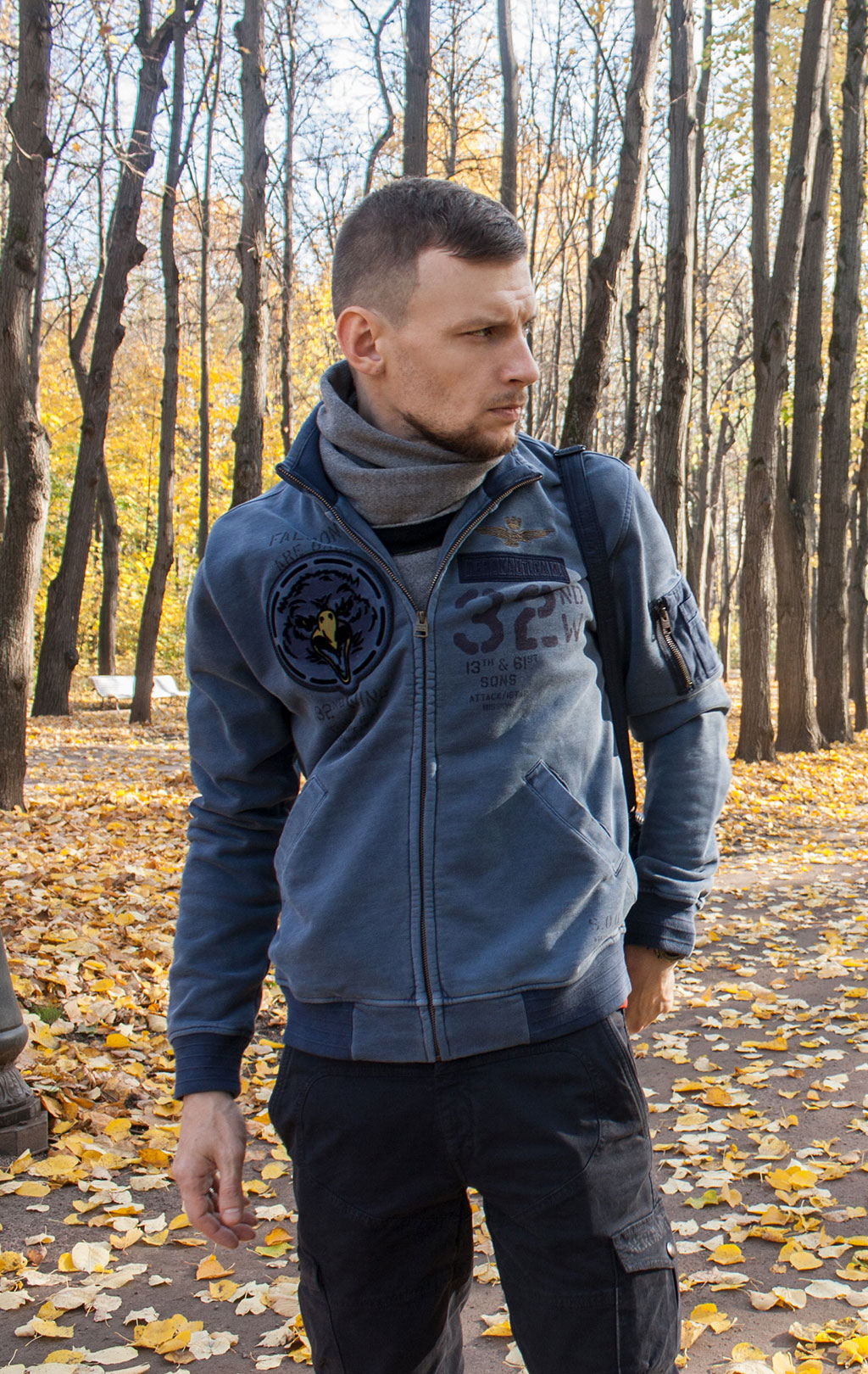 Толстовка AERONAUTICA MILITARE blue navy (FE 1328) 