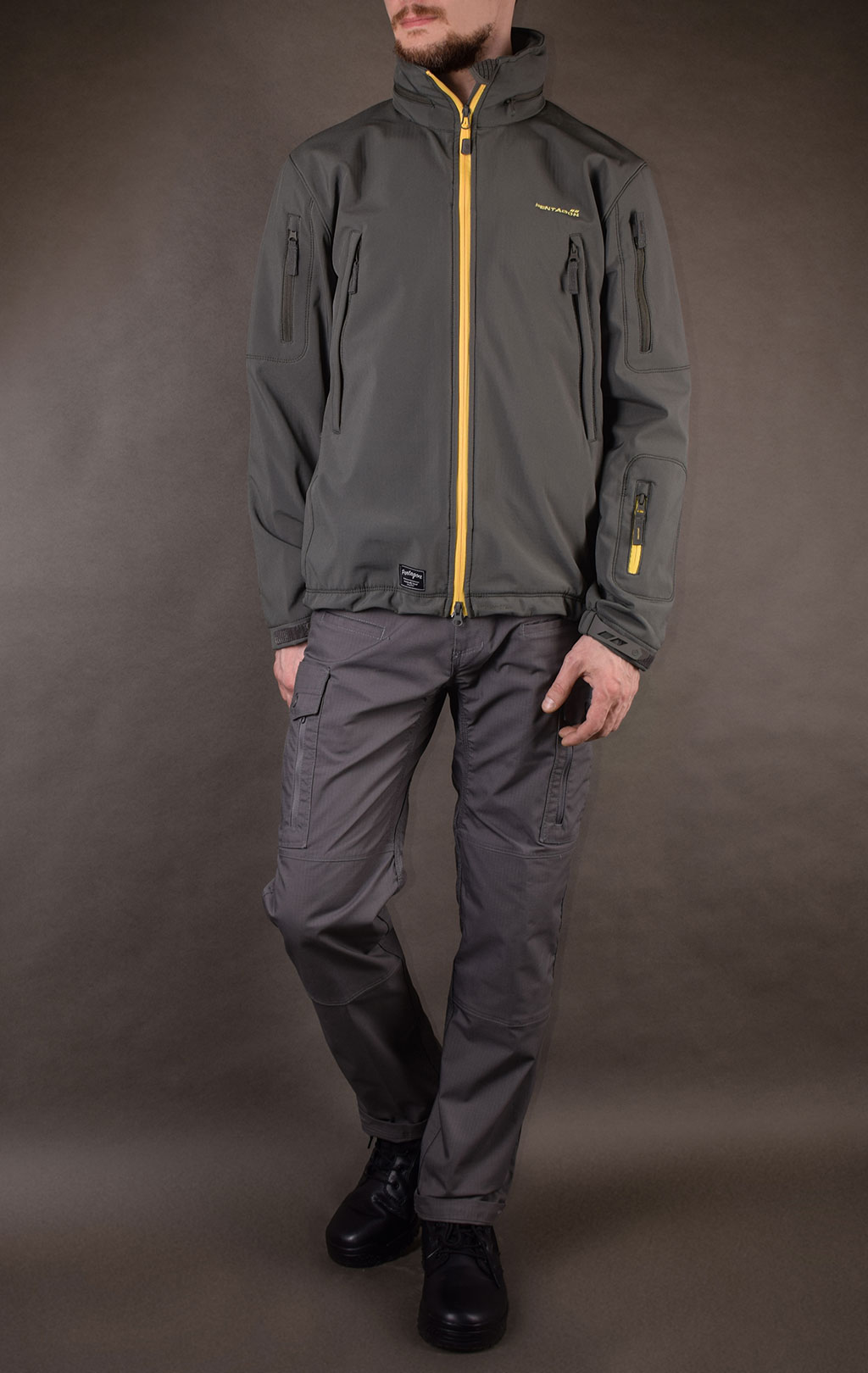 Куртка тактическая softshell Pentagon мембрана ARTAXES ESCAPE Soft Shell grindle grey 08035 