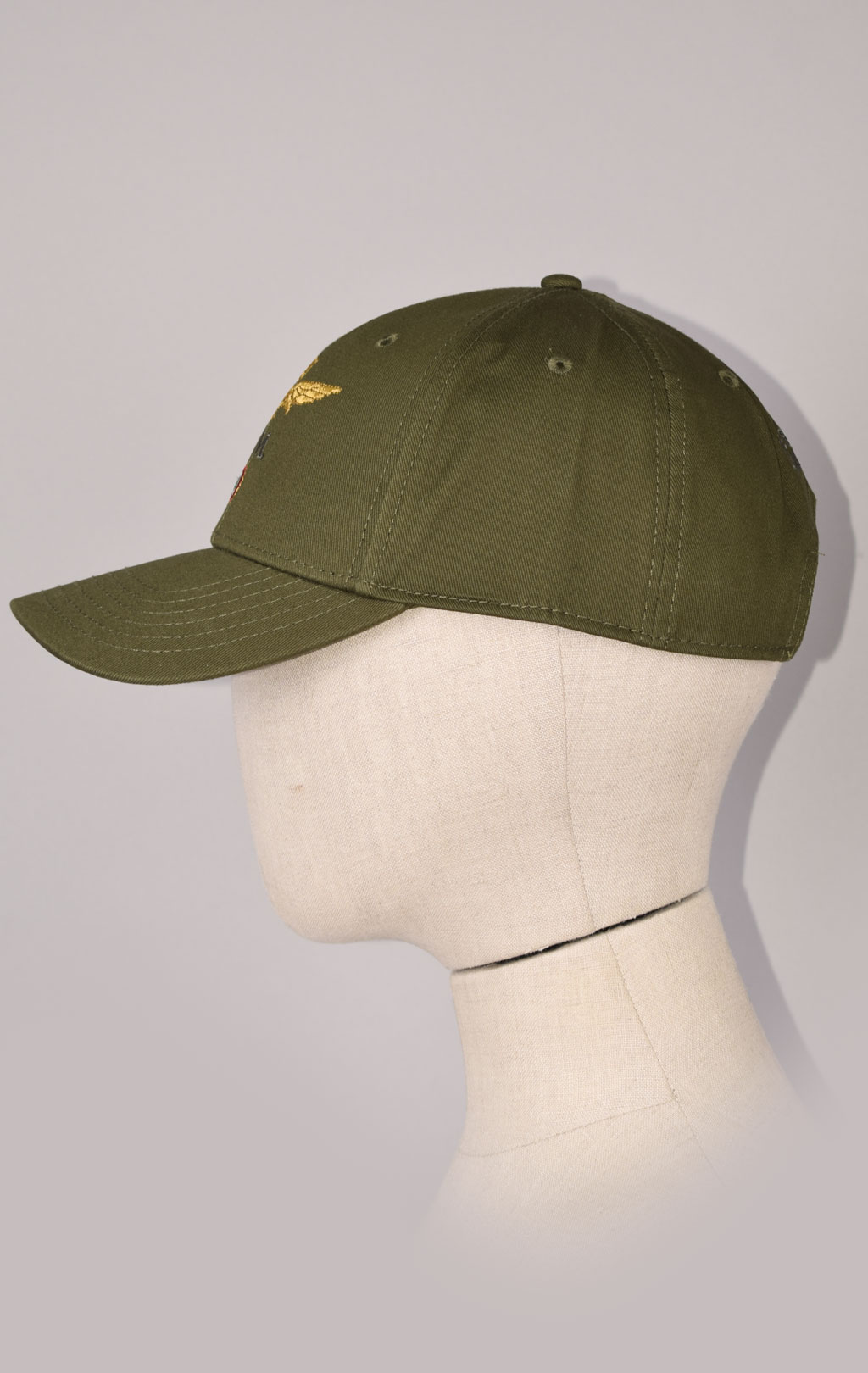 Бейсболка AERONAUTICA MILITARE FW 23/24/CN verde militare (HA 1100)