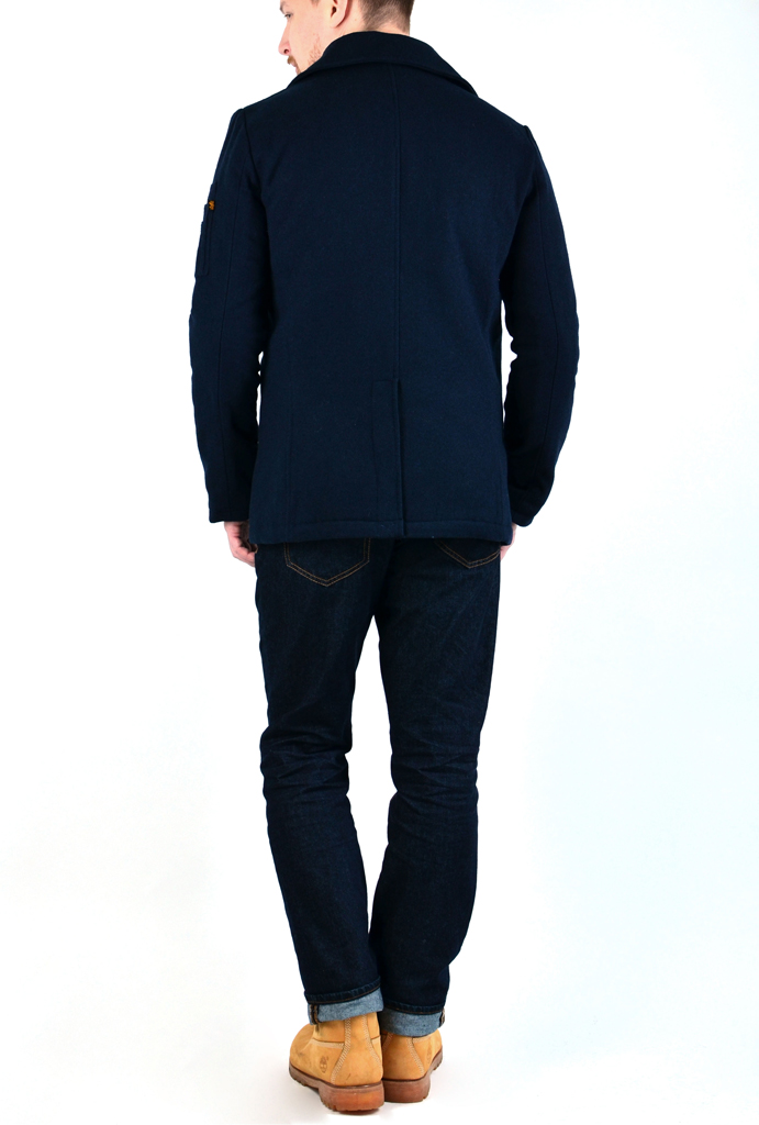 Бушлат морской ALPHA INDUSTRIES PEACOAT VF navy 