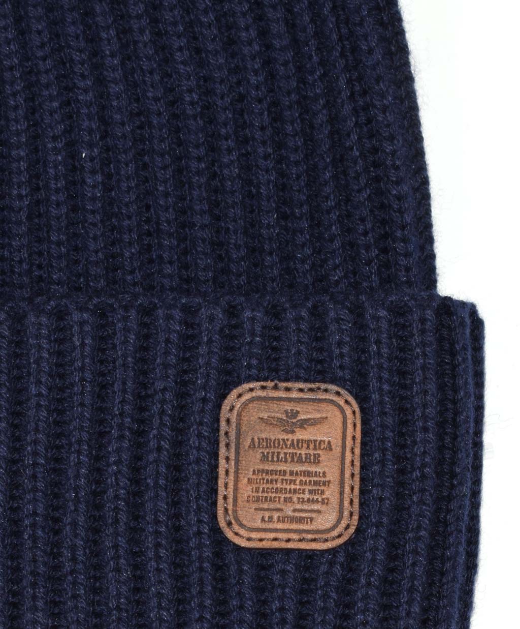 Шапка вязаная AERONAUTICA MILITARE FW 20/21/CN blue navy (CU 009)