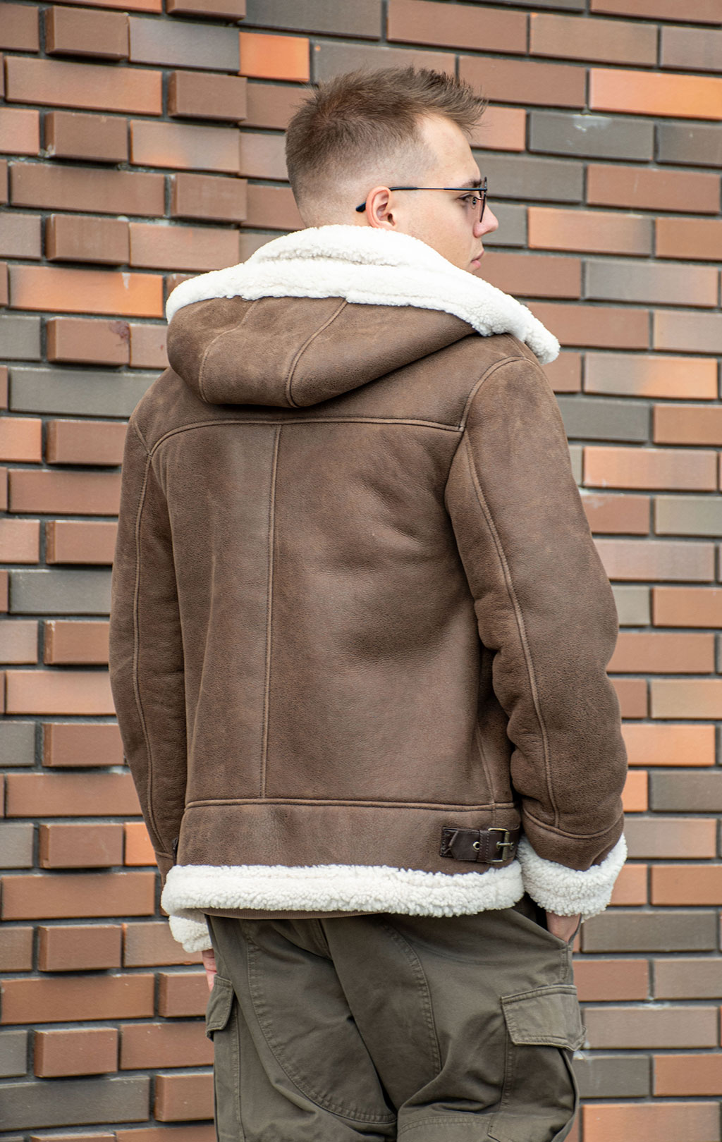 Куртка-пилот KODZIC B-3 HOODED овчина FW 25/26 brown 