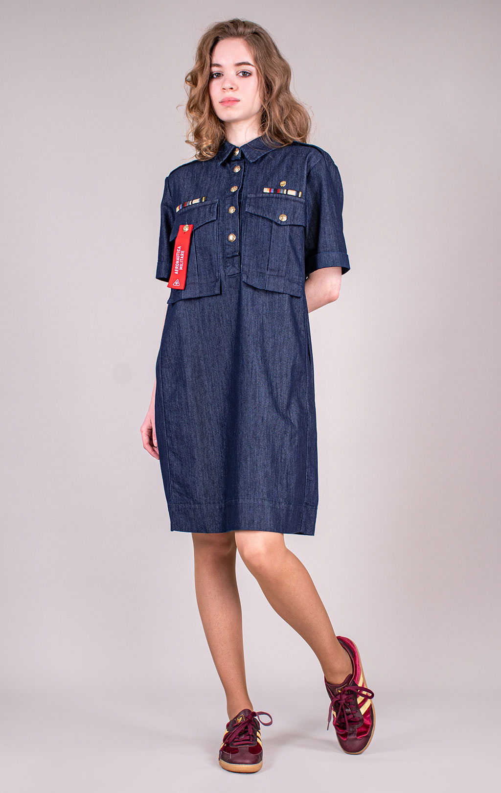 Женское платье AERONAUTICA MILITARE SS 26/AL lavaggio rinse (VE 0112) 