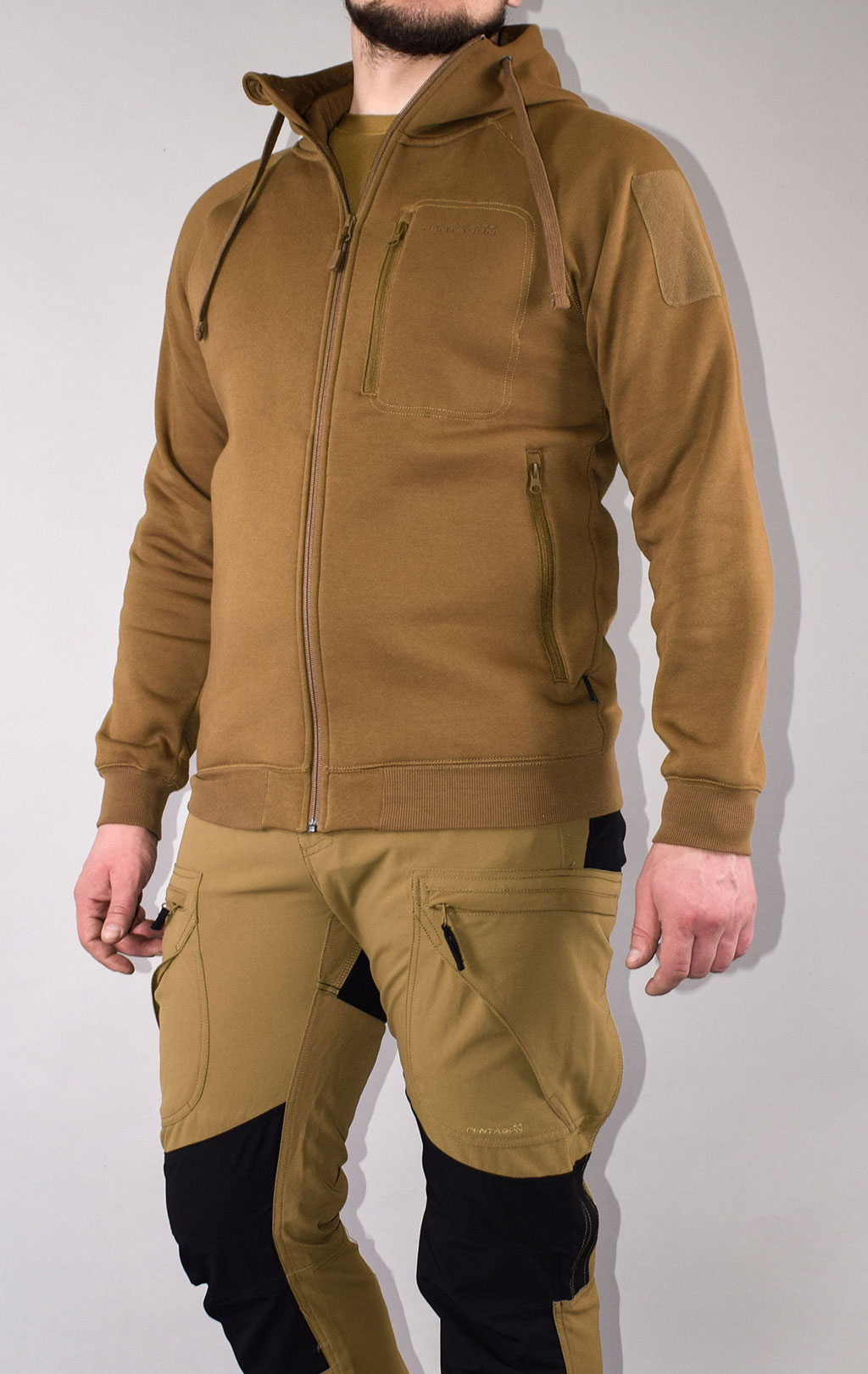 Толстовка тактическая Pentagon LEONIDAS 2.0 big size хлопок75%/полиэстер25% coyote 08016 