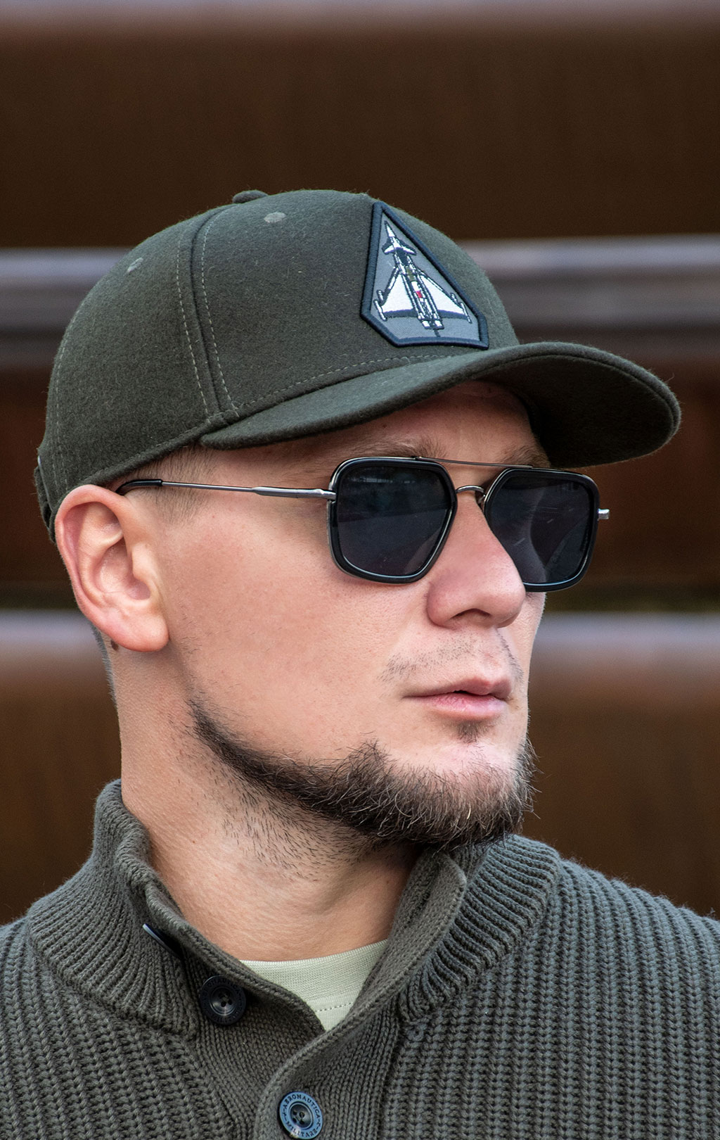 Бейсболка AERONAUTICA MILITARE шерсть FW 24/25/CN dark musk (HA 1189) 