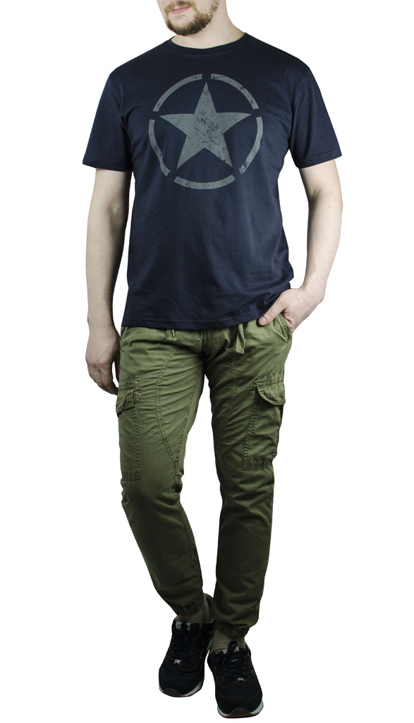 Футболка ALPHA INDUSTRIES STAR T rep. blue 