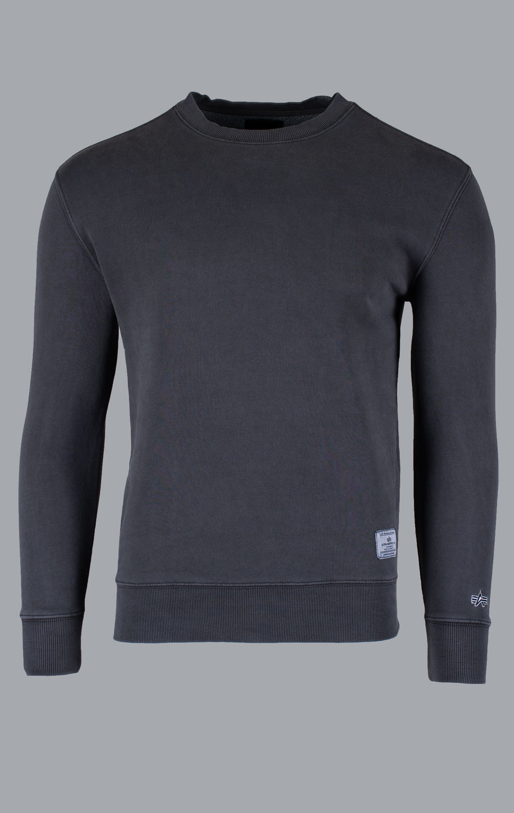 Свитшот ALPHA INDUSTRIES ESSENTIAL WASHED CREWNECK FW 21/22 black 