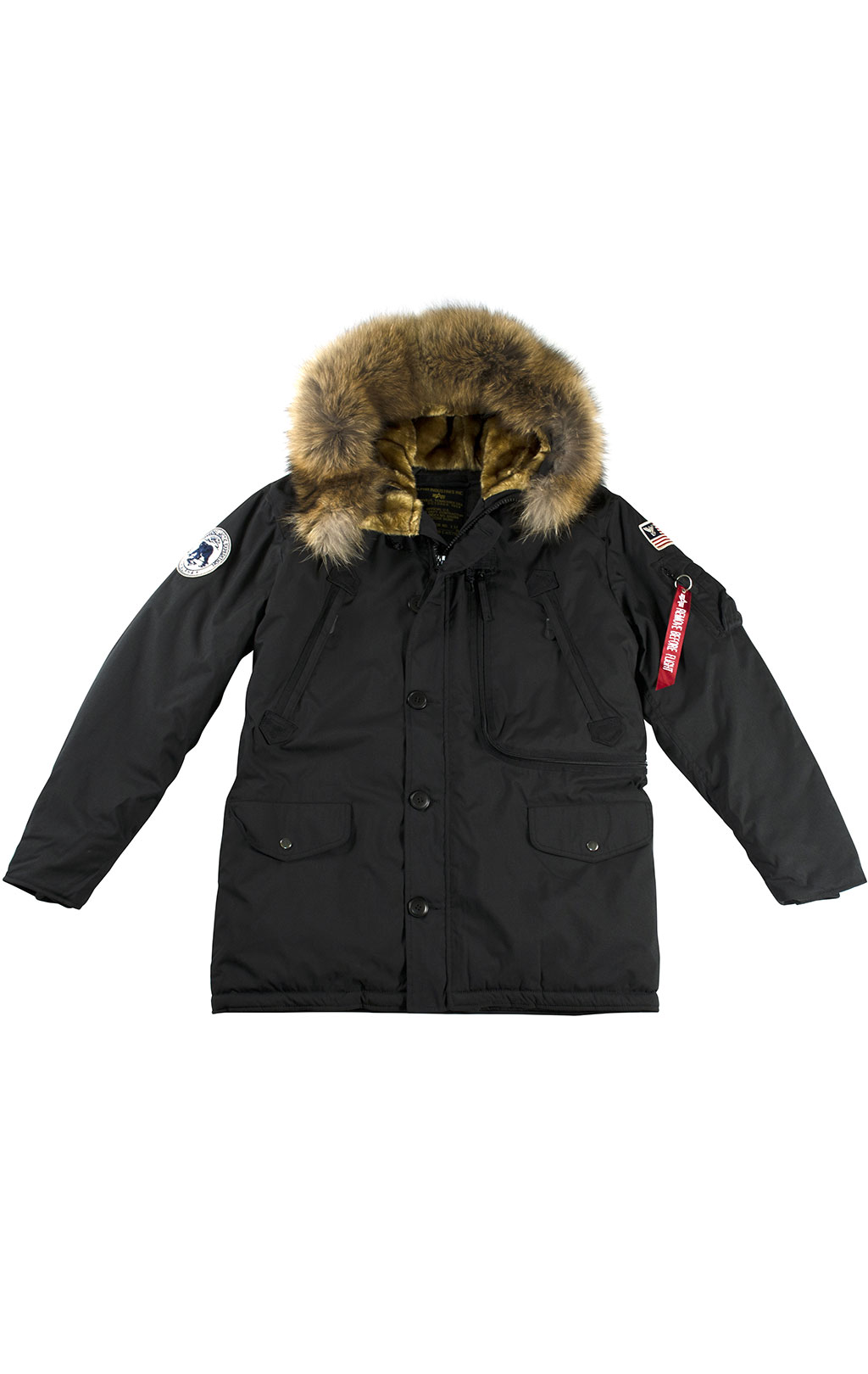 Аляска ALPHA INDUSTRIES POLAR натур. мех black 