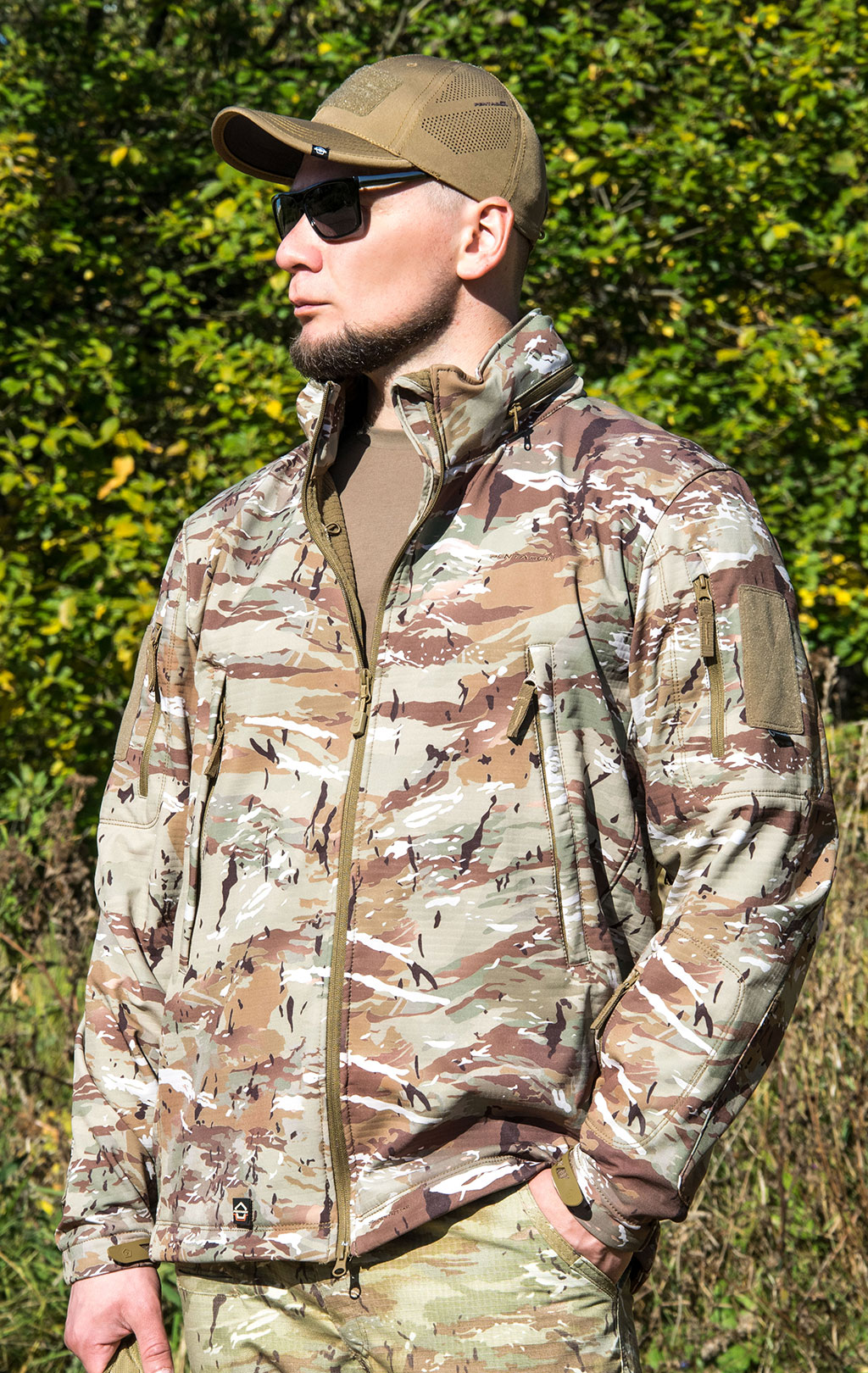 Куртка тактическая softshell Pentagon мембрана ARTAXES big size Soft Shell camo penta 08011 