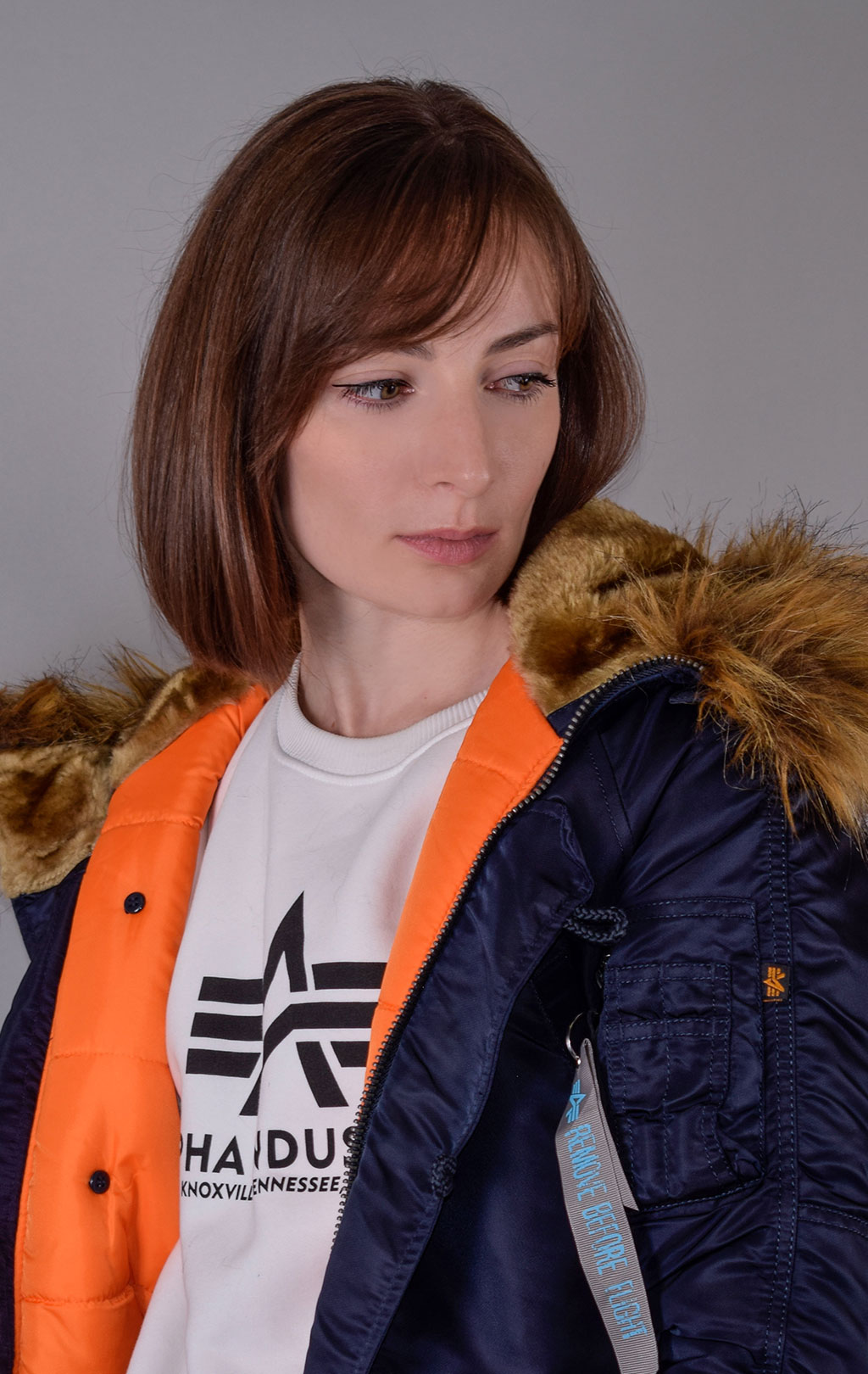 Женская аляска ALPHA INDUSTRIES VF 59 N-3B rep. blue 