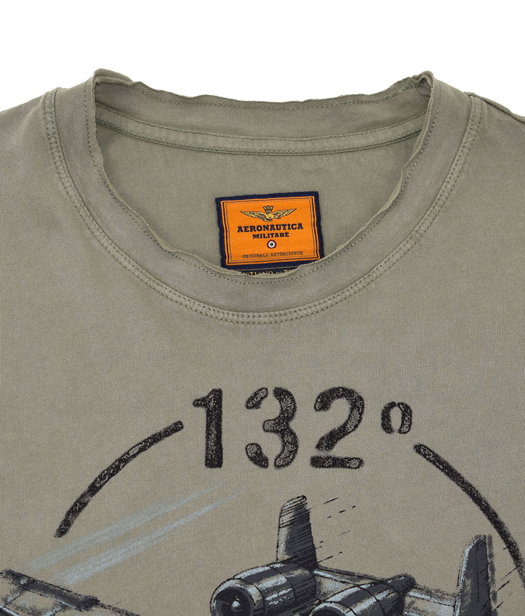 Футболка AERONAUTICA MILITARE SS 20/IN verde militare (TS 1601) 
