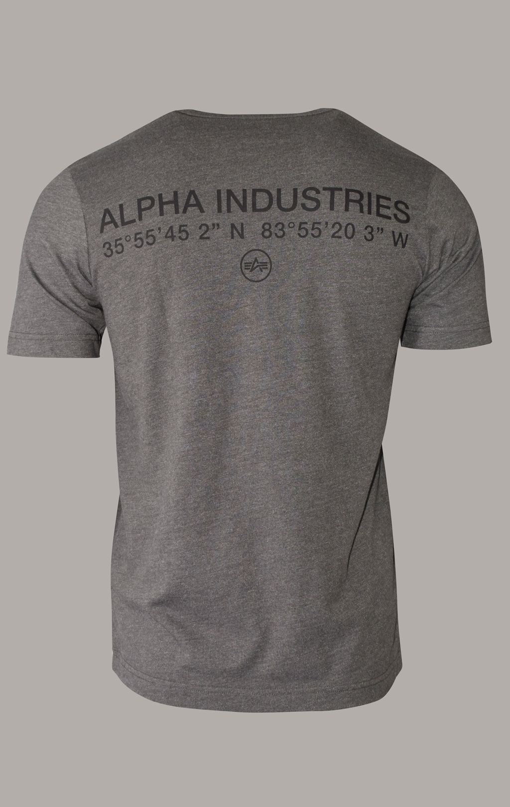 Футболка ALPHA INDUSTRIES ALPHA CODE GRAPHIC TEE SS 23 dark charcoal heather 