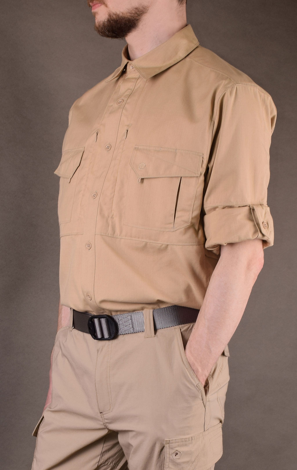 Рубашка Pentagon PLATO big size полиэстер khaki 02019 