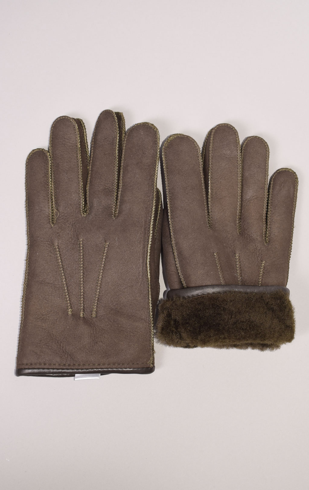 Перчатки PARAJUMPERS SHEARLING GLOVES овчина FW 23/24 tabacco 