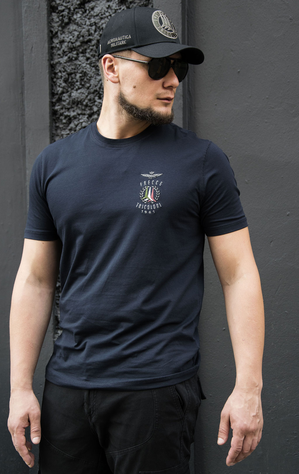 Футболка AERONAUTICA MILITARE FW 21/22/BD blue black (TS 1893) 