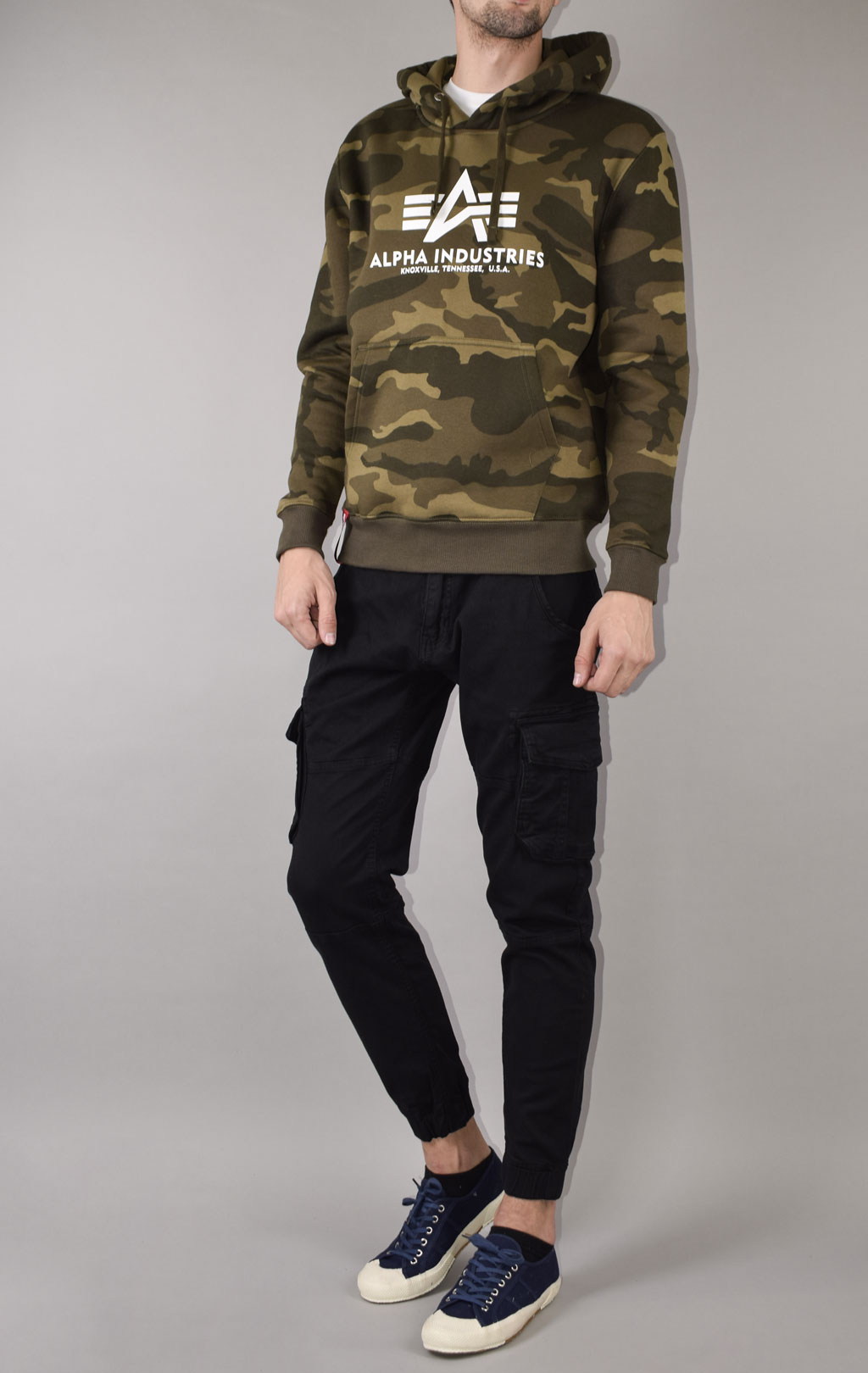 Толстовка ALPHA INDUSTRIES BASIC HOODY olive camo 