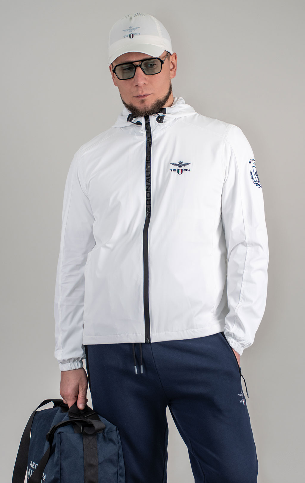Ветровка AERONAUTICA MILITARE SS 25 m/BD off white (AB 2204) 