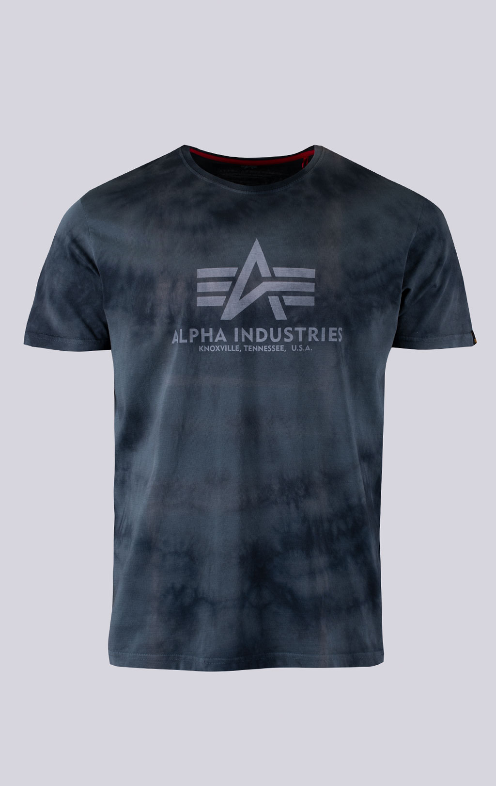 Футболка ALPHA INDUSTRIES BASIC T BATIK grey black 