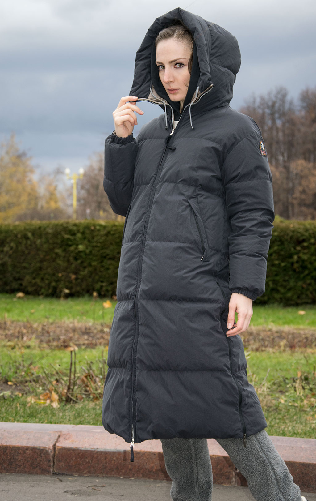 Женское пальто пуховое PARAJUMPERS SLEEPING BAG двустороннее FW 21/22 pencil atmosphere 