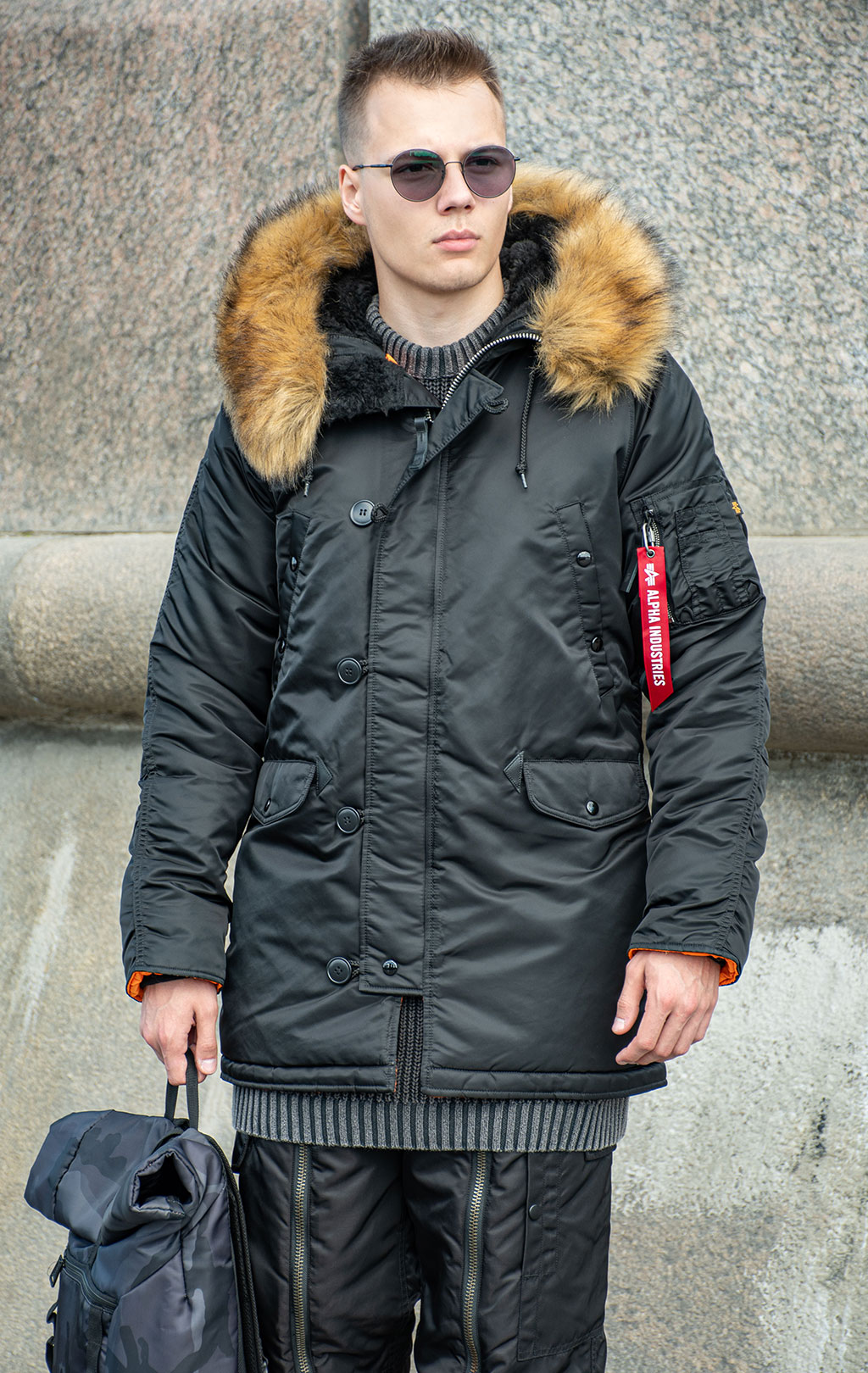 Аляска ALPHA INDUSTRIES SLIM FIT N-3B FW 23/24 m black 