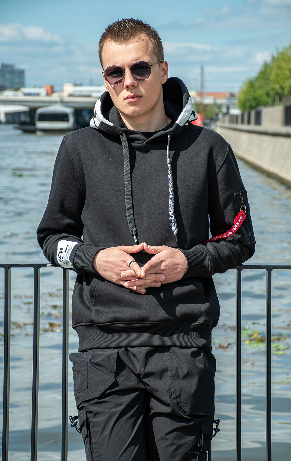 Толстовка ALPHA INDUSTRIES ALPHA HOODY black 