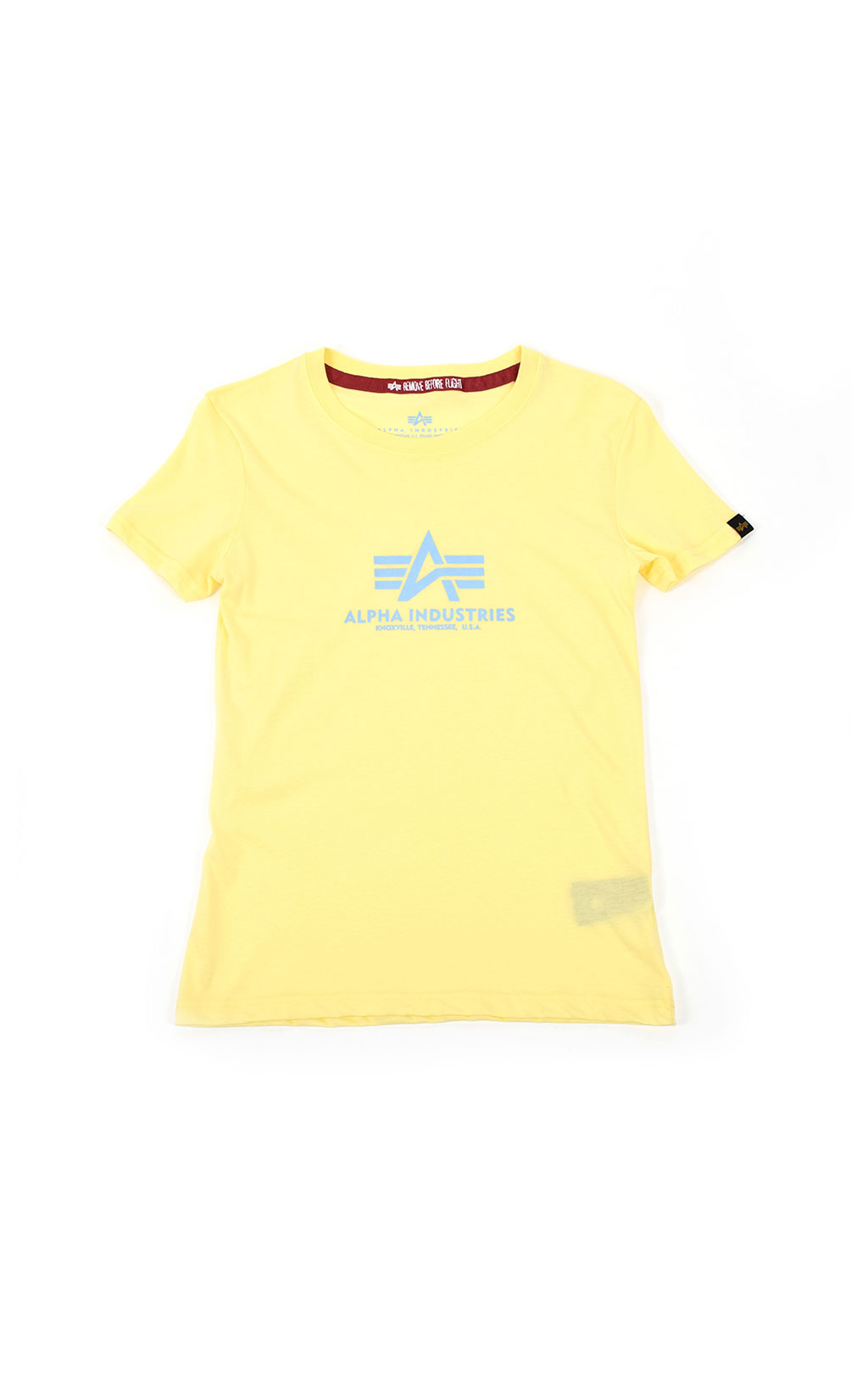 Женская футболка ALPHA INDUSTRIES NEW BASIC T pastel yellow 